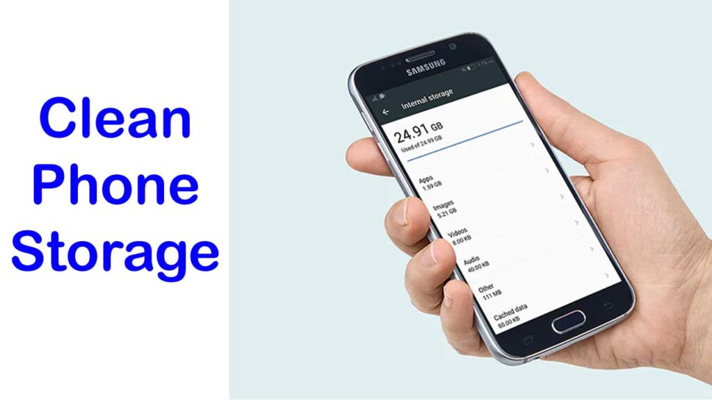 clean phone storage