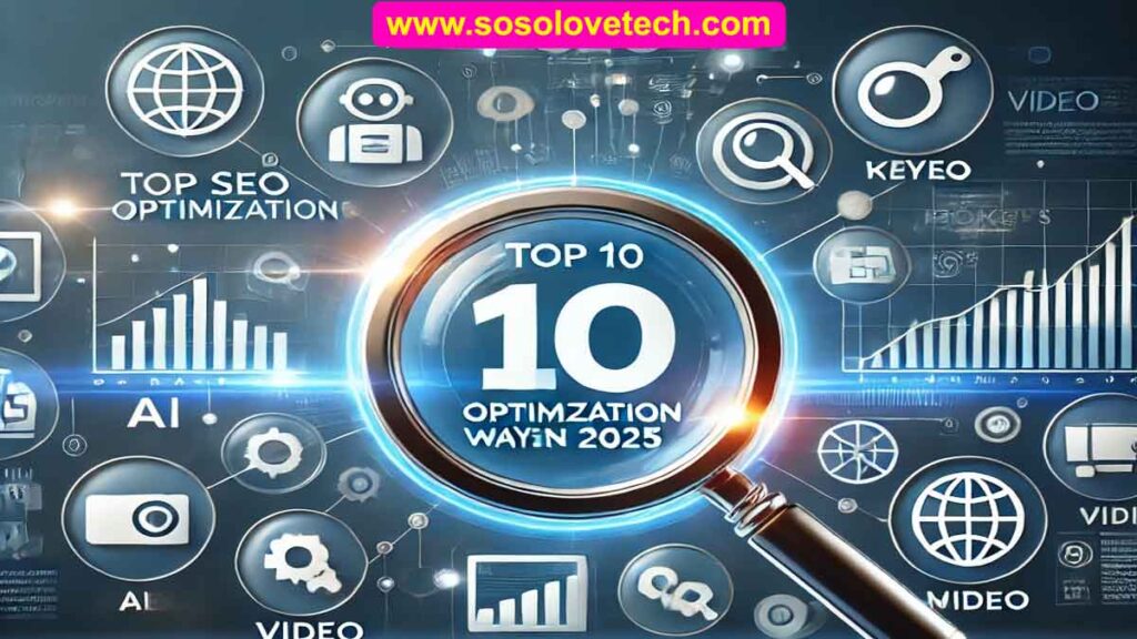 SEO Optimization Ways feature image with 10 stratigies